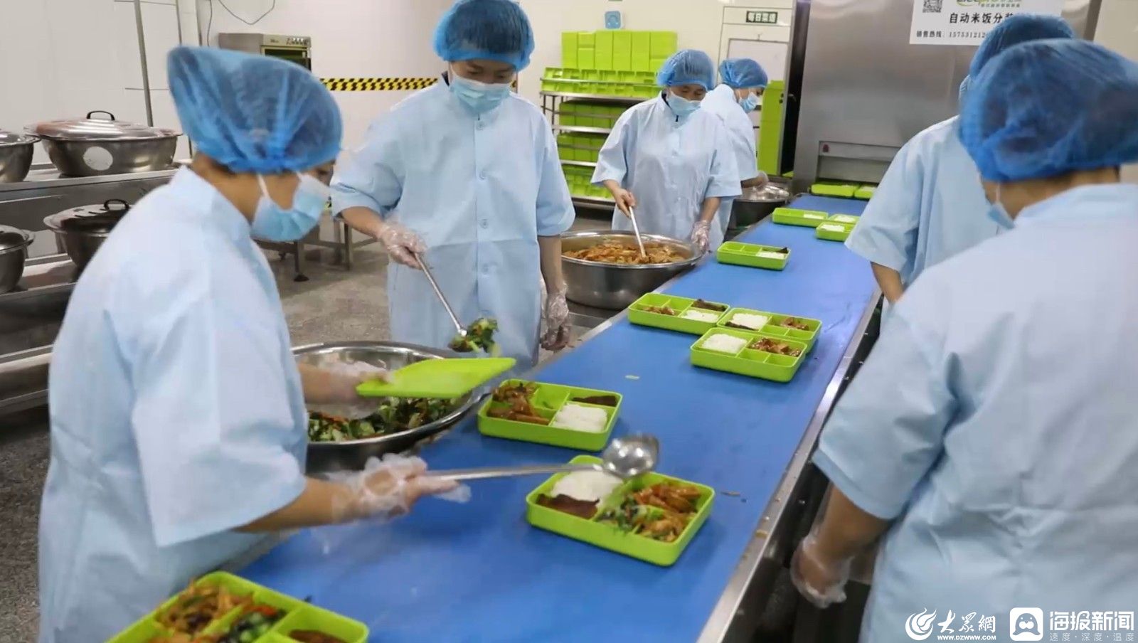 食不相瞒，返校复课首日探访学生配餐“中央厨房”